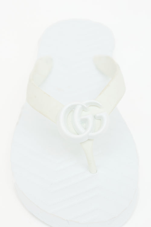 Gucci Rubber GG Marmont Sandal