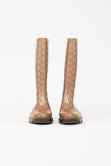Gucci Rubber GG Monogram Rain Boot
