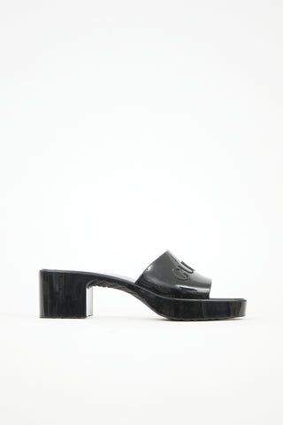 Gucci Rubber Logo Mule