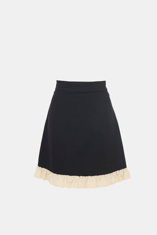 Gucci Ruffle Hem Mini Skirt