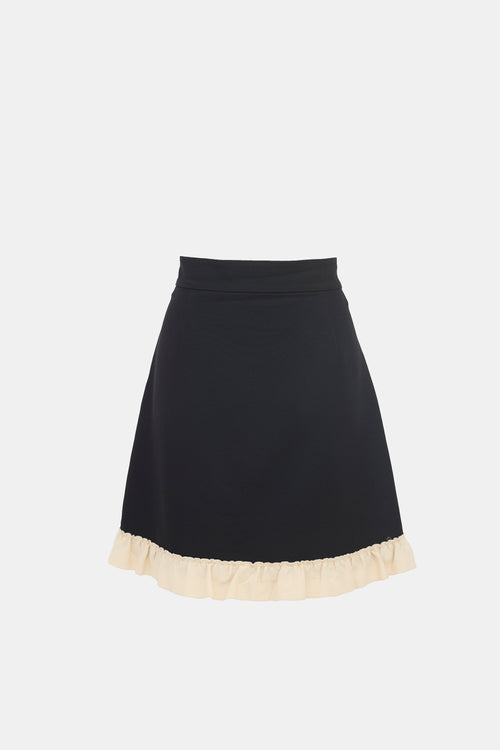 Gucci Ruffle Hem Mini Skirt