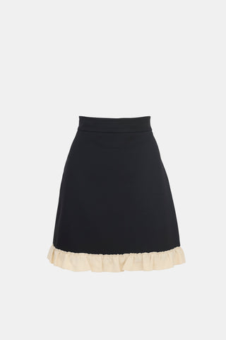 Gucci Ruffle Hem Mini Skirt