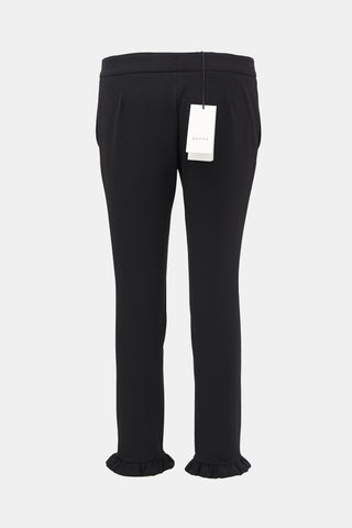 Gucci Ruffled Slim Leg Trouser