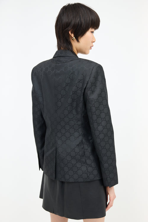 Gucci SS 1998 Satin Monogram GG Blazer
