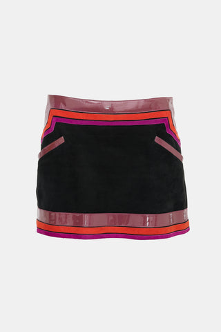 Gucci SS 2007 Suede & Patent Skirt