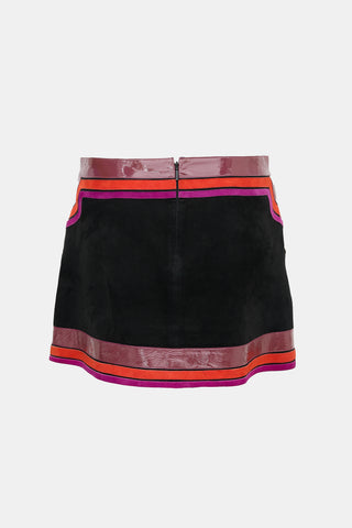Gucci SS 2007 Suede & Patent Skirt