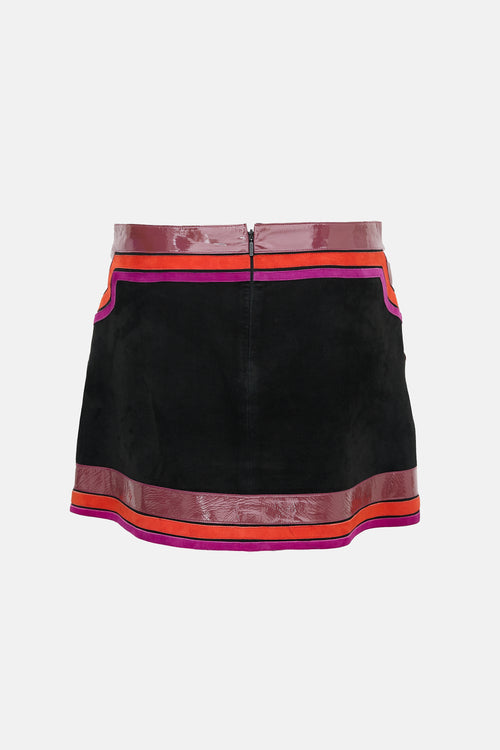 Gucci SS 2007 Suede & Patent Skirt