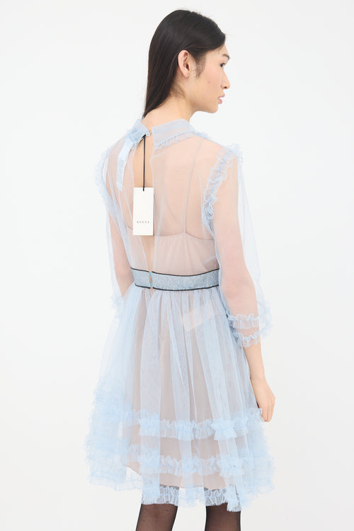 Gucci SS 2016 Tulle Embellished Dress