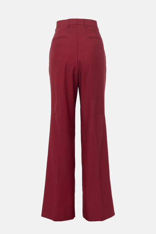 Gucci SS 2025 Wool Slit Leg Trouser