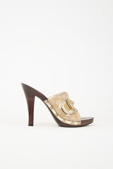 Gucci Vintage Monogram Sandal