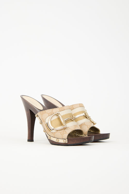 Gucci Vintage Monogram Sandal