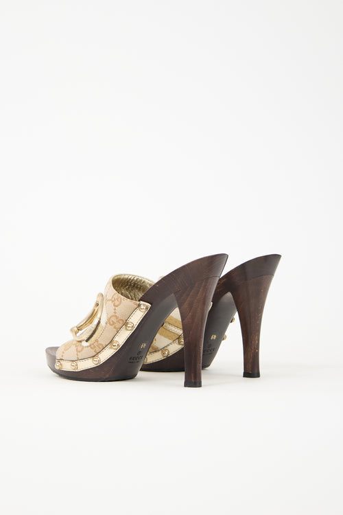 Gucci Vintage Monogram Sandal