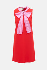 Gucci Satin Bow Shift Dress