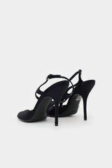 Gucci Satin Crystal Embellished Sandal