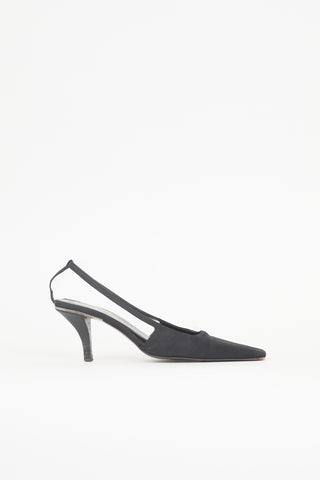 Gucci Satin Cut Out Pump