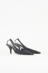 Gucci Satin Cut Out Pump