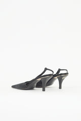 Gucci Satin Cut Out Pump