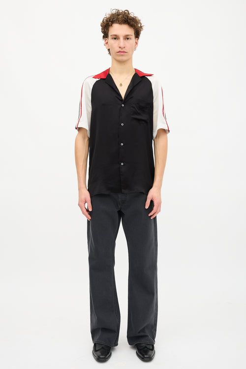 Gucci Satin Logo Shirt