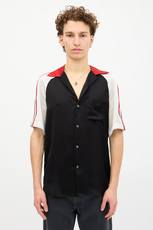 Gucci Satin Logo Shirt