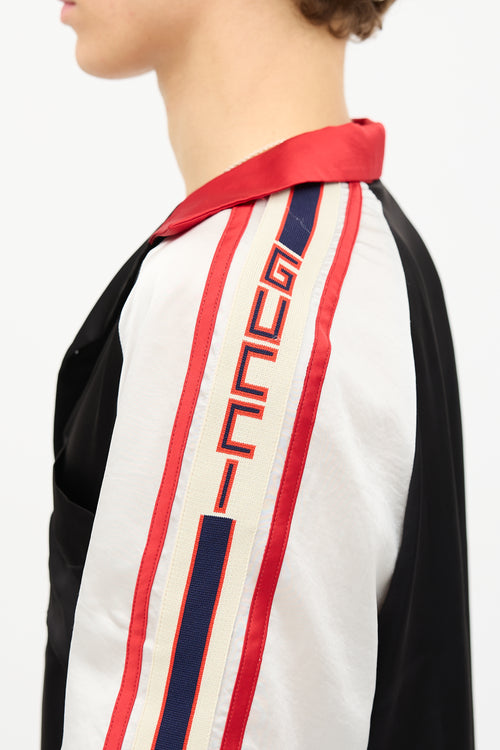 Gucci Satin Logo Shirt