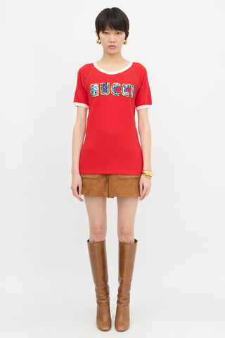 Gucci Sequin Logo T-Shirt