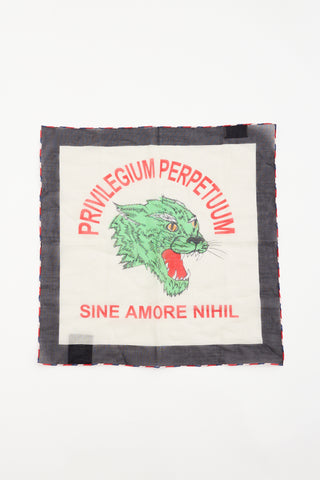 Gucci Sheer Printed Scarf