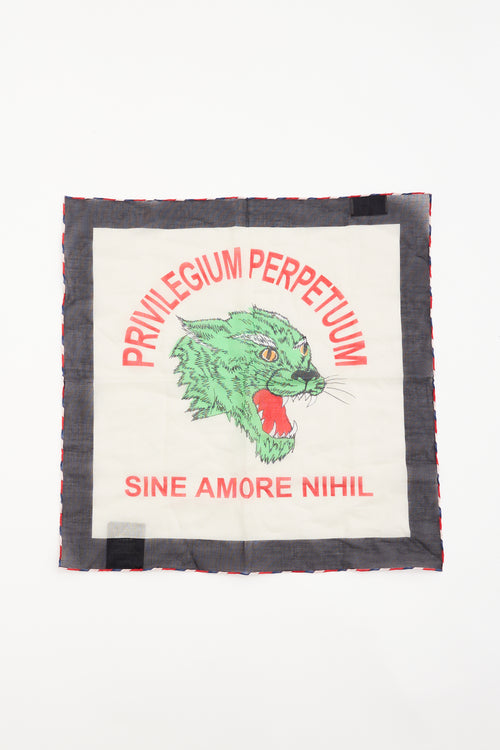 Gucci Sheer Printed Scarf