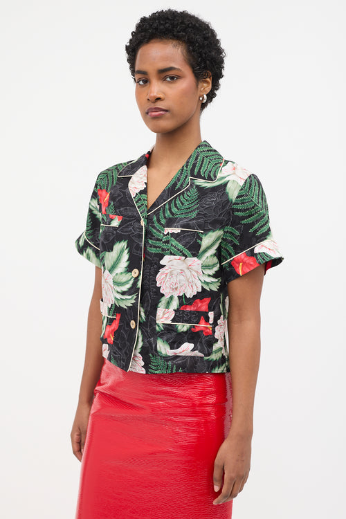 Gucci Silk Floral Shirt