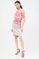 Gucci Vintage Silk Satin Skirt