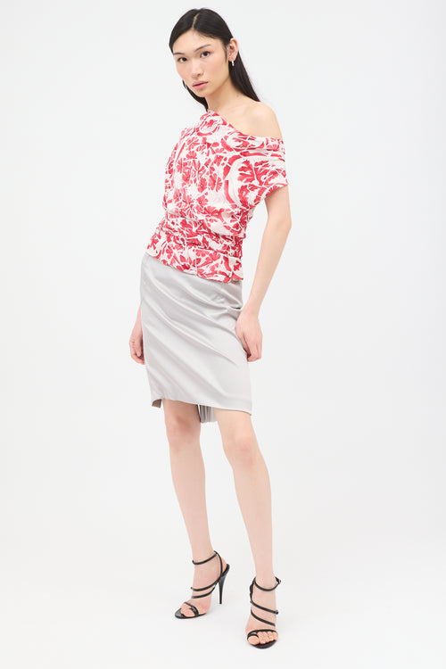 Gucci Vintage Silk Satin Skirt
