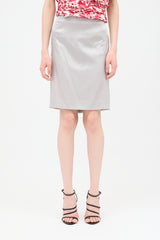 Gucci Vintage Silk Satin Skirt
