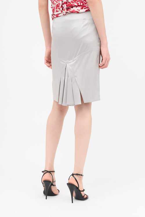 Gucci Vintage Silk Satin Skirt