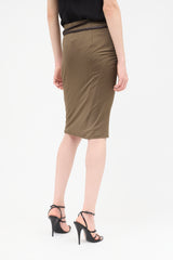 Gucci Vintage Ruched Knit Skirt