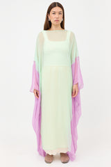 Gucci Silk Sheer Two Tone Dress
