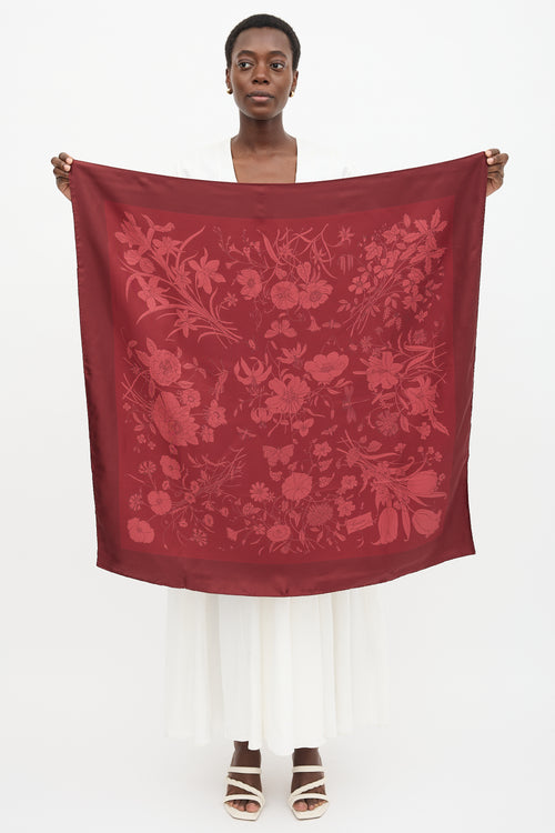 Gucci Silk Flora Scarf