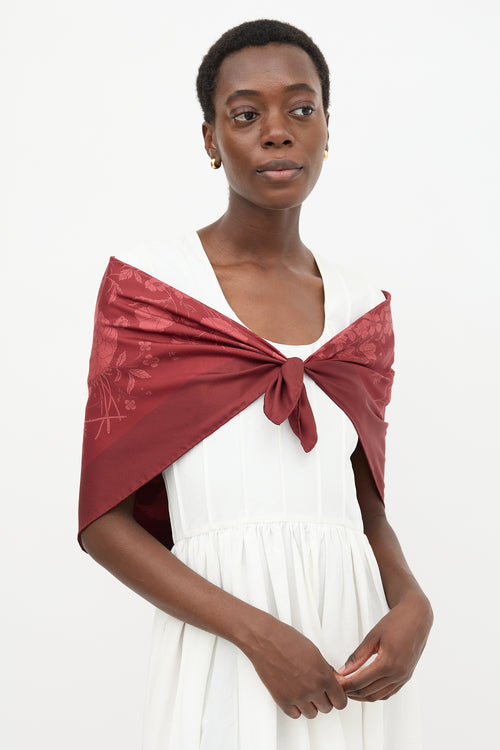 Gucci Silk Flora Scarf