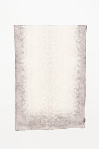 Gucci Silk Sheer Printed Scarf