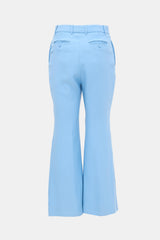 Gucci Silk & Wool Flared Leg Trouser