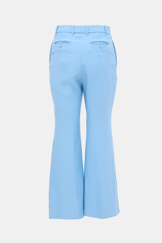 Gucci Silk & Wool Flared Leg Trouser