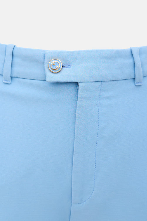 Gucci Silk & Wool Flared Leg Trouser