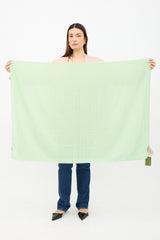 Gucci Silk & Cotton GG Monogram Scarf