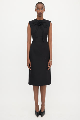 Gucci Silk & Wool Sheath Dress