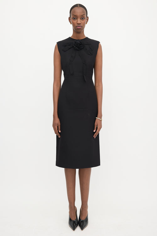 Gucci Silk & Wool Sheath Dress