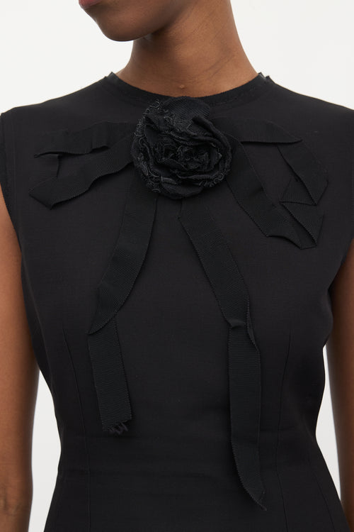 Gucci Silk & Wool Sheath Dress