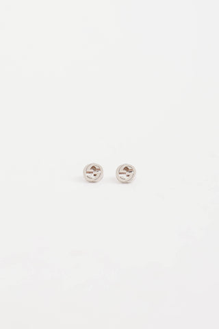 Gucci Sterling Silver GG Stud Earring