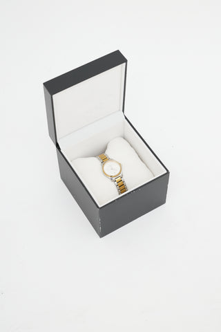 Gucci Silver & Gold G Timeless 28mm Watch