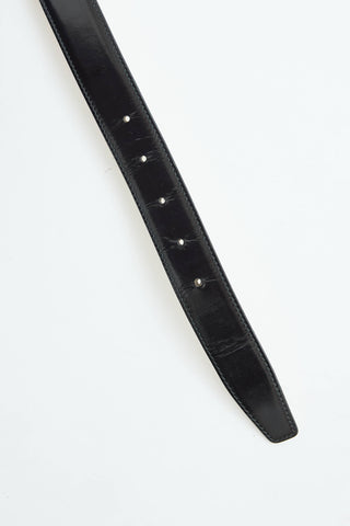 Gucci Leather G Buckle Belt