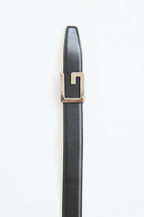 Gucci Leather G Buckle Belt