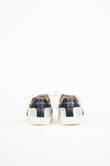 Gucci Silver Leather Ace Sneaker