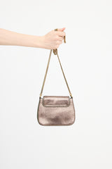 Gucci Metallic Leather 1973 GG Bag